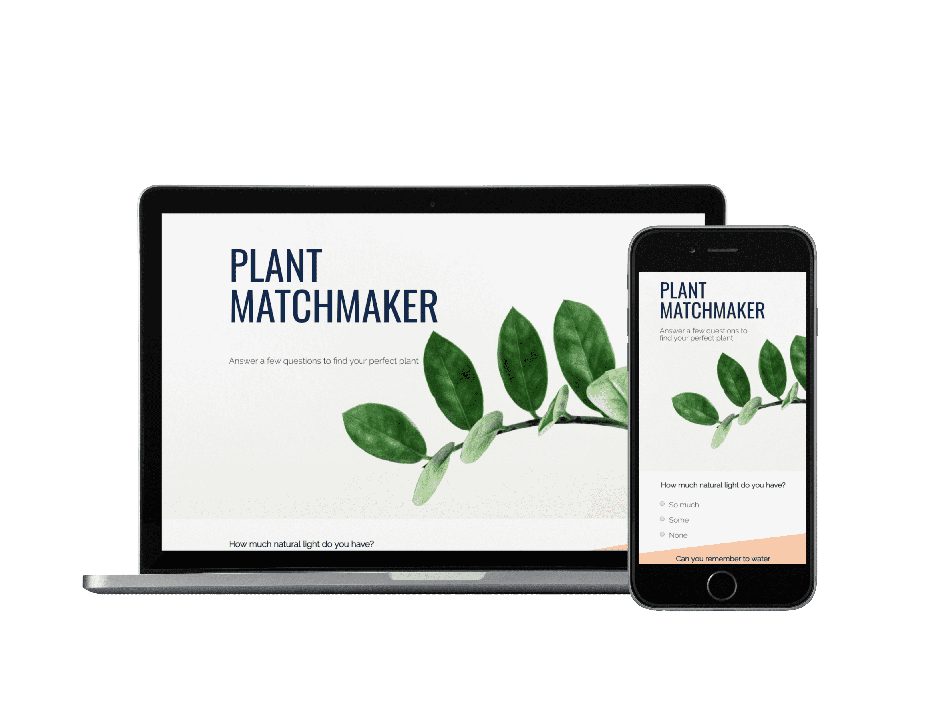 laptop and mobile view of Plant Matchmaker website